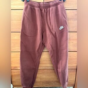 Nike Mens Rust Colored Joggers Medium